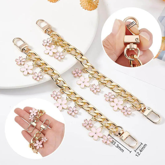 Handgelenk Telefon Charme Kette Blume Kirschblüte Tasche Verlängerung