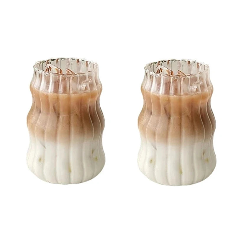 Klares Glas Tumbler Set 1 2 Stück hitzebeständig modern