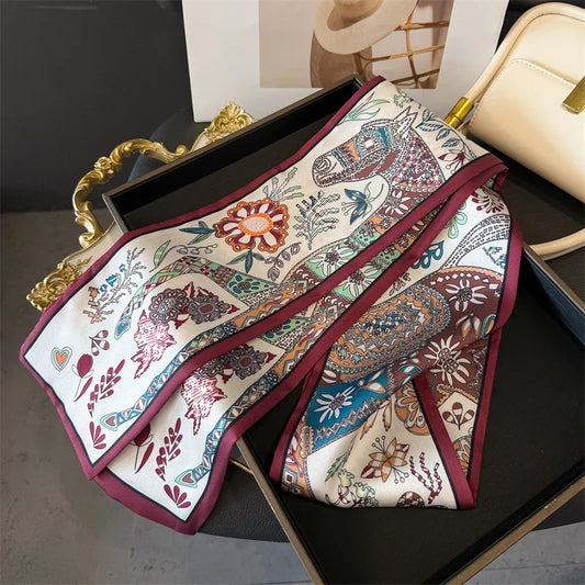 Dünner Seidenschal für Frauen – Multifunktionales Halstuch-Yabubest - Home & More