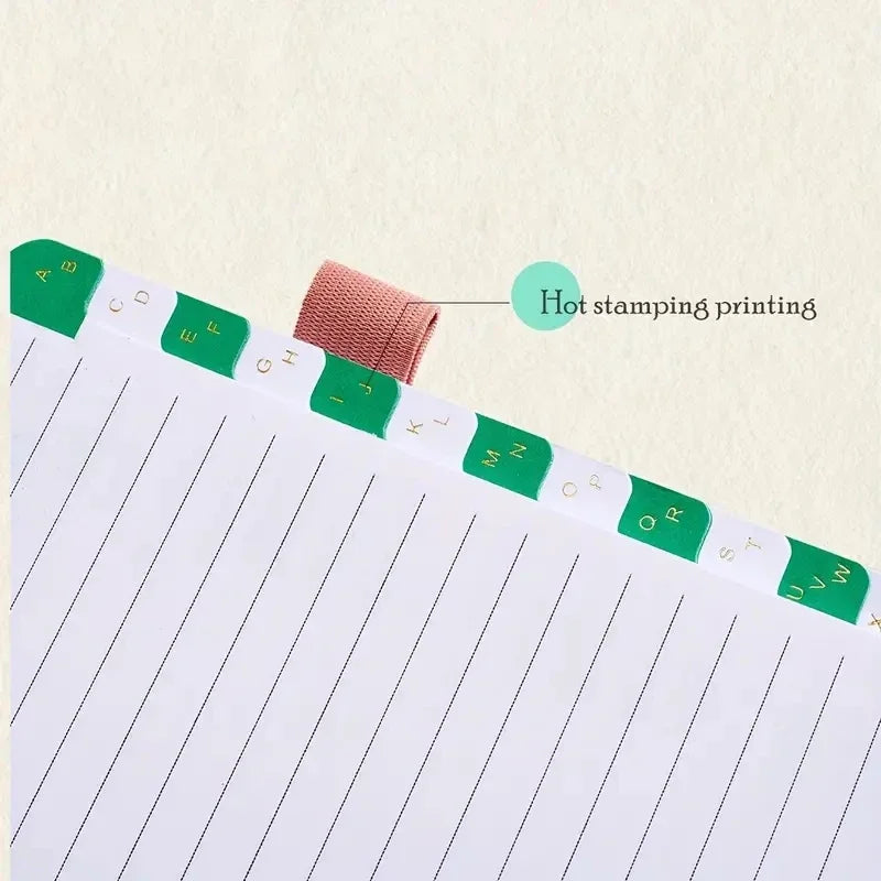 Hardcover Passwort Notizbuch mit alphabetischen Registern für Büro