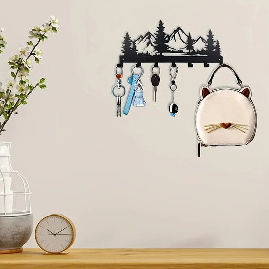 Wald Schlüsselhaken aus Metall Wandhalterung für Handtücher Hüte