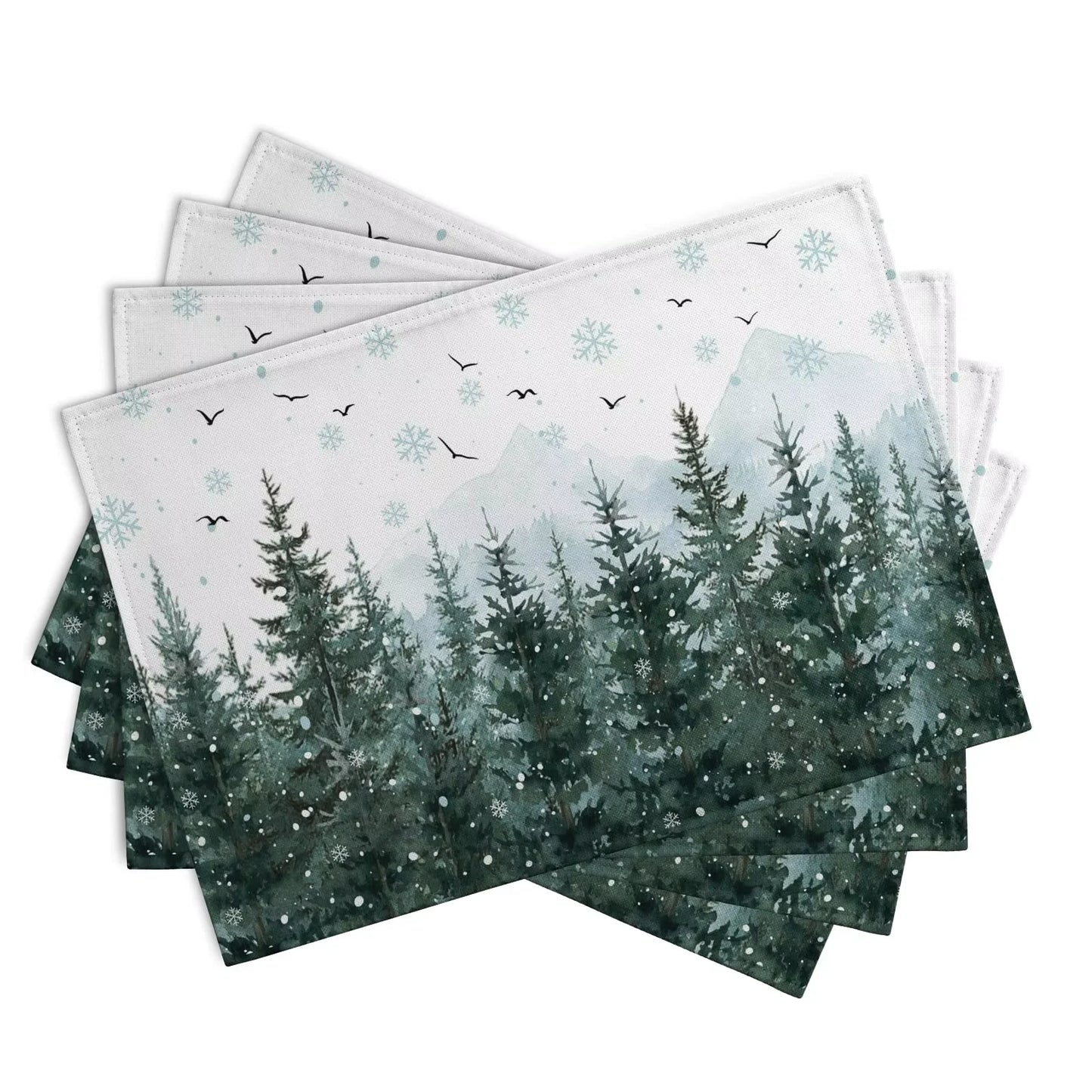 Weihnachts Tischsets wasserdicht und schmutzabweisend für festliche Tafeln