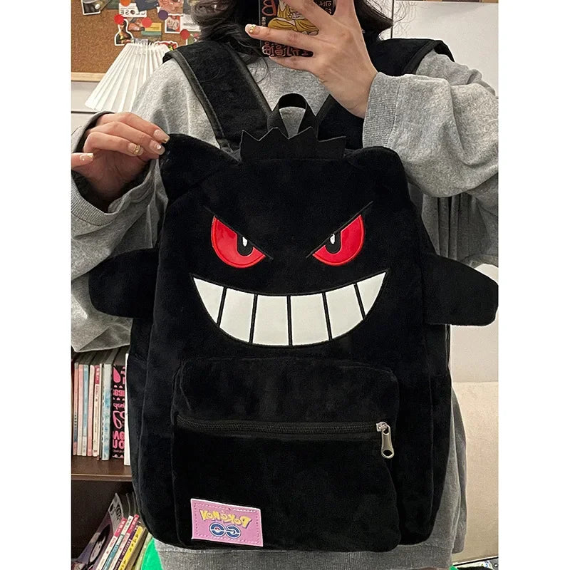 Gengar Plüsch Rucksack großer Cartoon Kawaii Anime Tasche Unisex