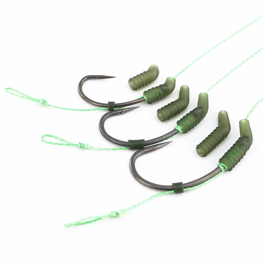 20x Anti Tangle Gummi Sleeves für Karpfenangeln Zubehör Angelschnur Schutz