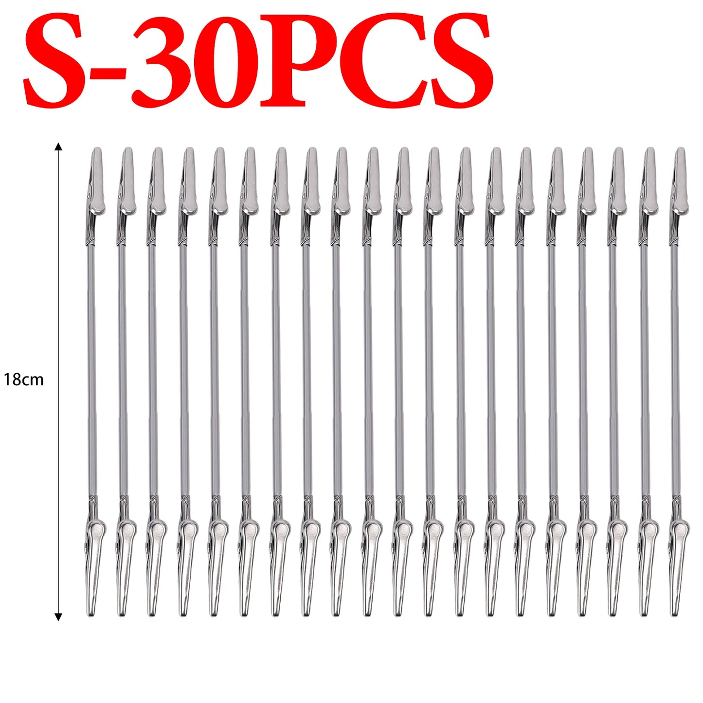 50 Stück Doppelköpfige Flexible Metall Clips Edelstahl Krokodil Clips