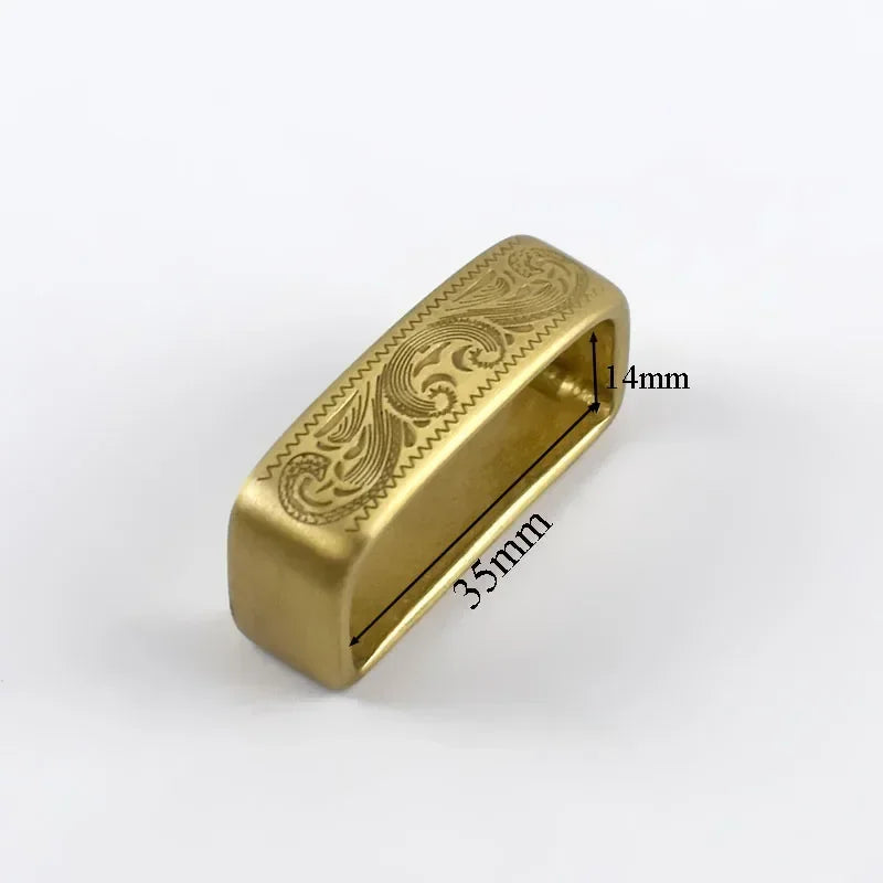 35 40 mm Metall Gürtelschlaufen Kupfer Messing O D Ring Gürtelschnalle