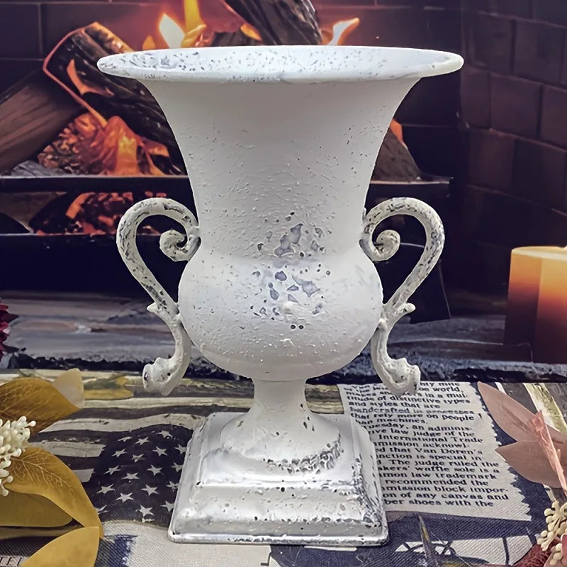 Retro Eisen Vase für Blumen, Heimdekoration und Hochzeit