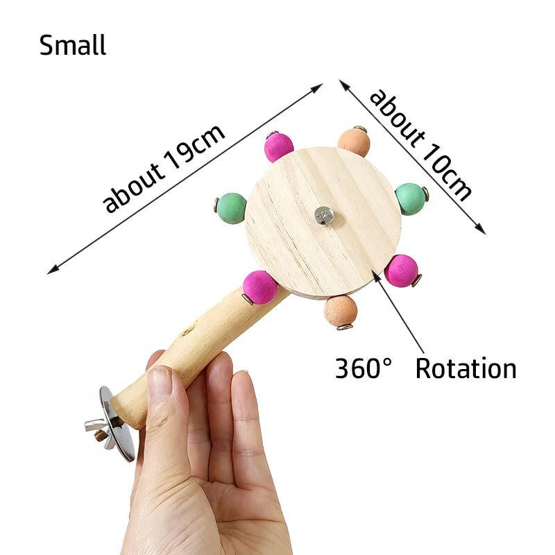 Interaktives Papagei Vogel Spielzeug Rotierende Windmühle Puzzle Spiel