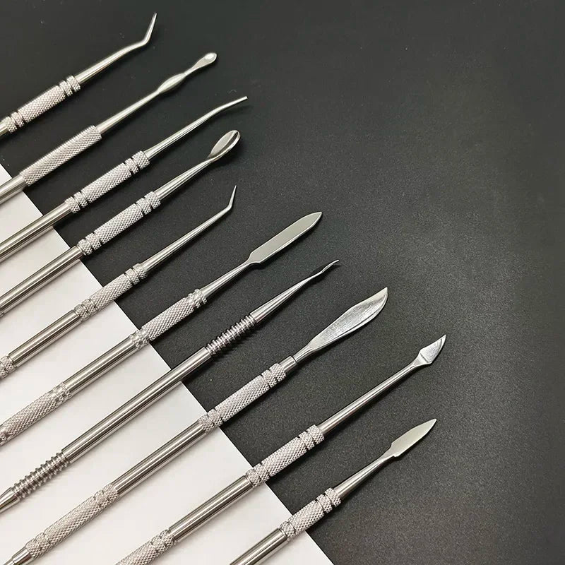 10-teiliger Satz Edelstahl Ton- und Modellierwerkzeuge für Polymer Clay