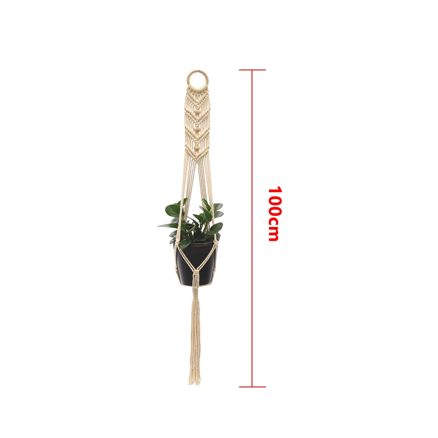 Handgefertigter Makramee Pflanzhalter für Urban Jungle