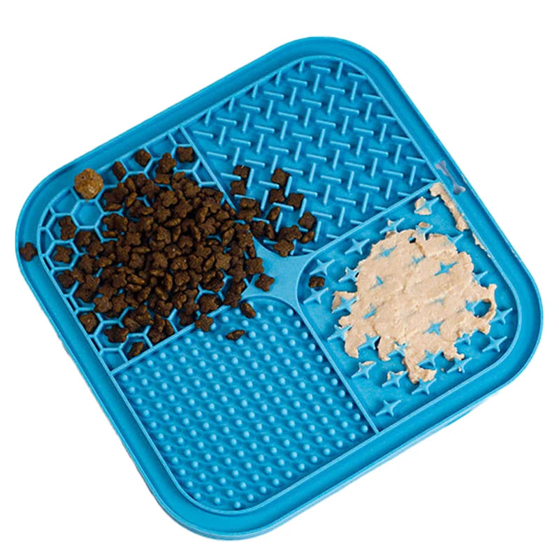 Futtermatte aus Silikon für langsames Fressen bei Hund und Katze
