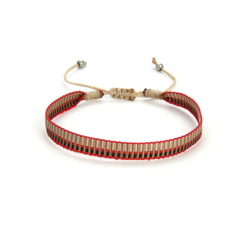 Unisex Geflochtenes Baumwoll Armband Handgewebt Freundschaftsschmuck