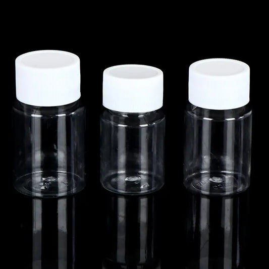 Klarer Kunststoffbehälter für Haustierpulver 15 bis 200 ml