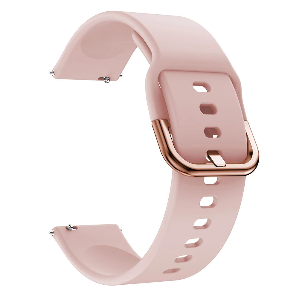 20 mm Silikonarmband kompatibel mit diversen Smartwatches komfortabel