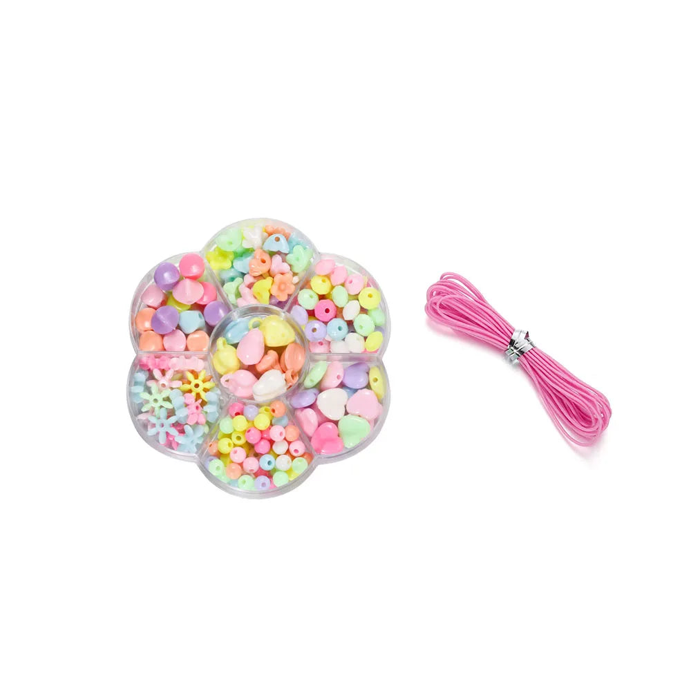 Buntes Acryl Perlen Set für DIY Freundschaft Armband Halskette Schmuck