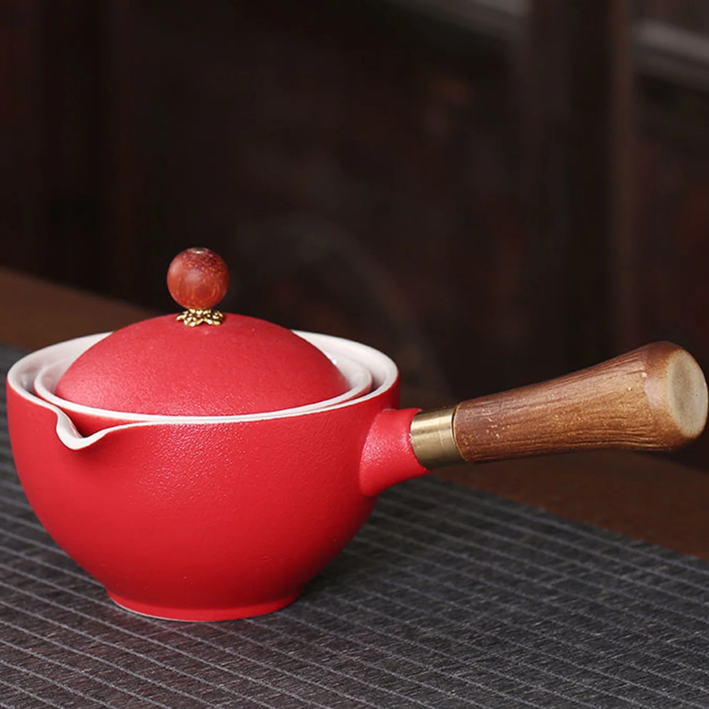 Keramik Teekanne mit 360 Grad Drehung und 160ml Fassungsvermögen