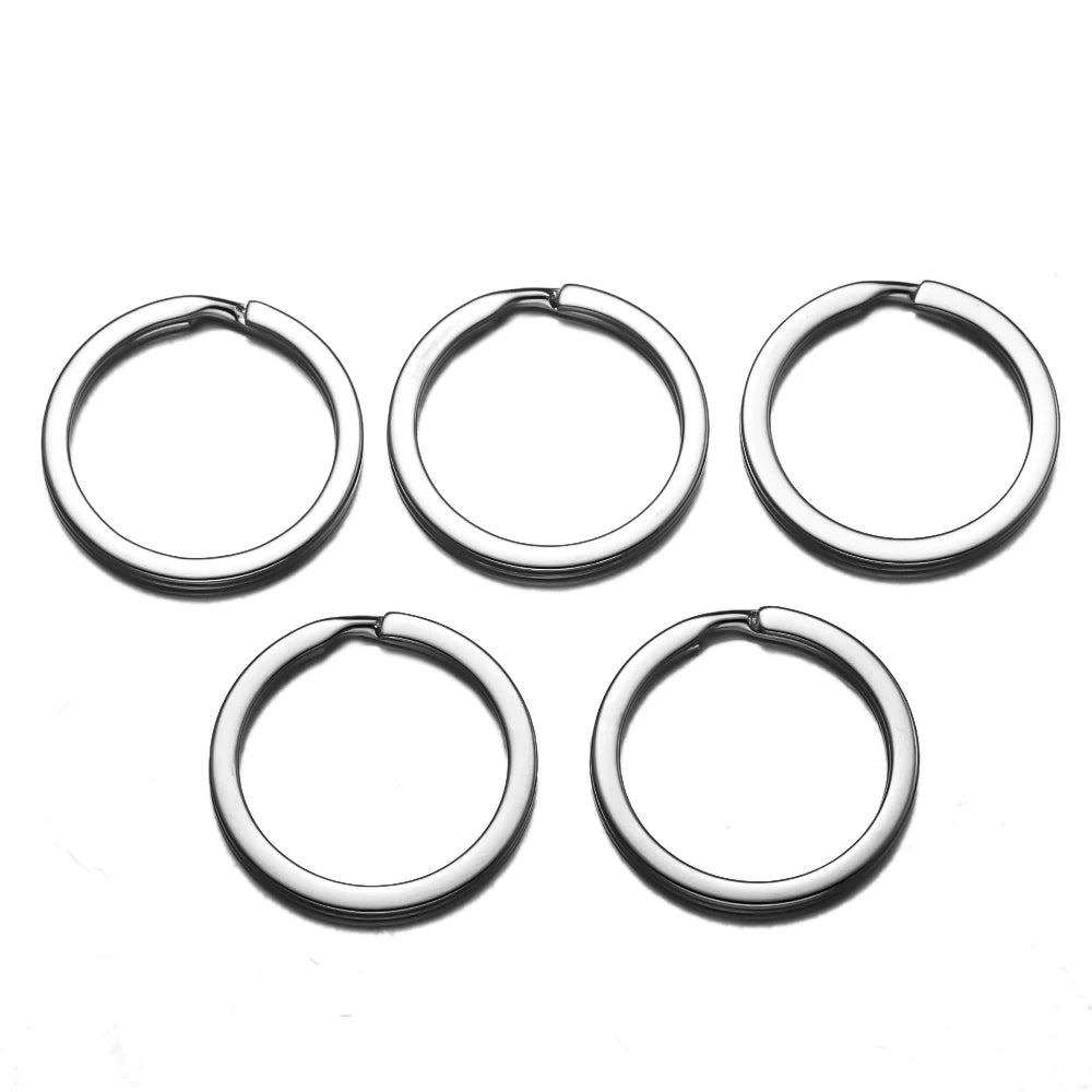 20er Set antike Bronze Schlüsselanhänger Metall rund 25/28/30 mm robust - stilvoll