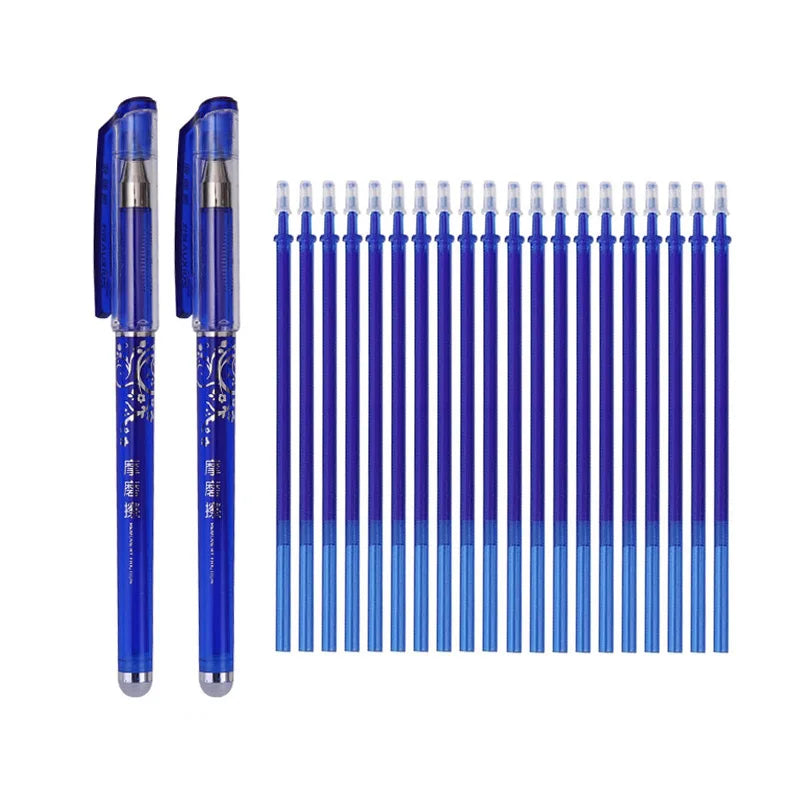 Löschbarer Gel Stift Set 0,5mm – Schwarz, Blau, Rot für Schule & Büro-Yabubest - Home & More