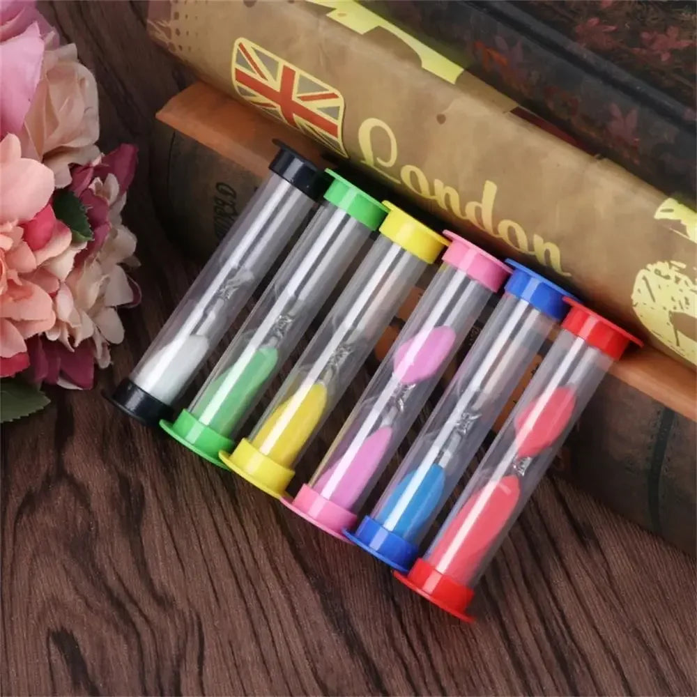 Kleine Kunststoff Sanduhr mit verschiedenen Zeitintervallen für präzises Timing