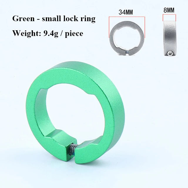 Robuste 2er Set Fahrradgriffe Lock Ringe Aluminium 22,2 mm in 6 Farben