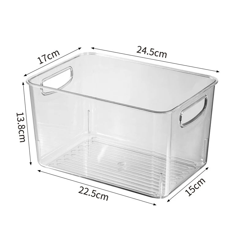 Transparente Kühlschrankbox – Robuste PET Aufbewahrung für Obst - Gemüse