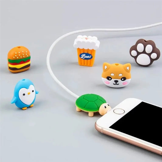 Cartoon USB Ladekabel Schutz für Handy Datenleitung - Kabelbruch