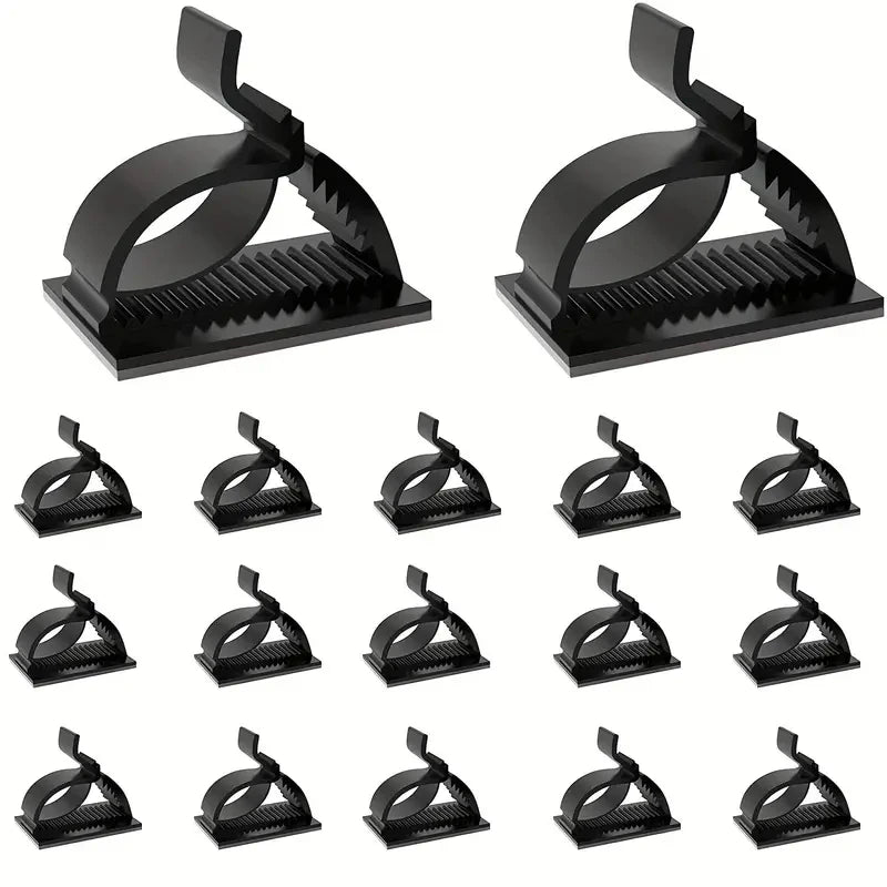 50x Mini Outdoor Kabelclips Selbstklebend für Deko Lichterketten - Kabel