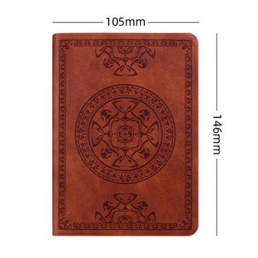 Tragbares Vintage Leder-Notizbuch mit 280 Seiten für unterwegs