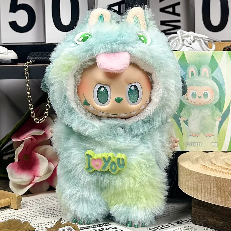 Niedlicher Plüsch-Einteiler Baby-Outfit im Monster Design als Blindbox