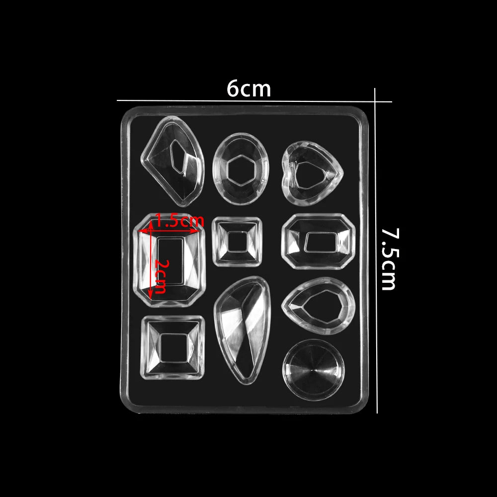 Herz Anhänger Silikonform für DIY Epoxidharz Schmuck Gussform Set