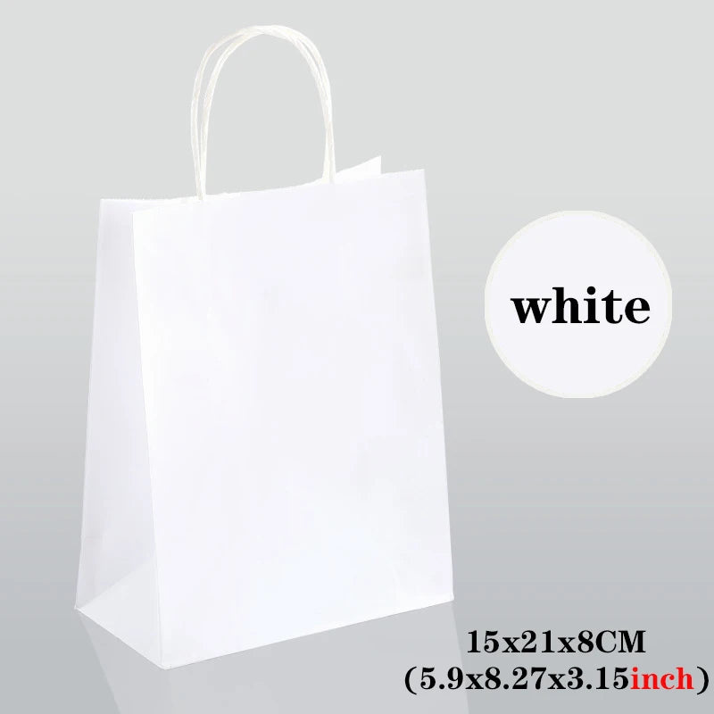 10/30/50 Stück Urlaub Papiertragetaschen mit Griff für Geschenk und Party-Yabubest - Home & More