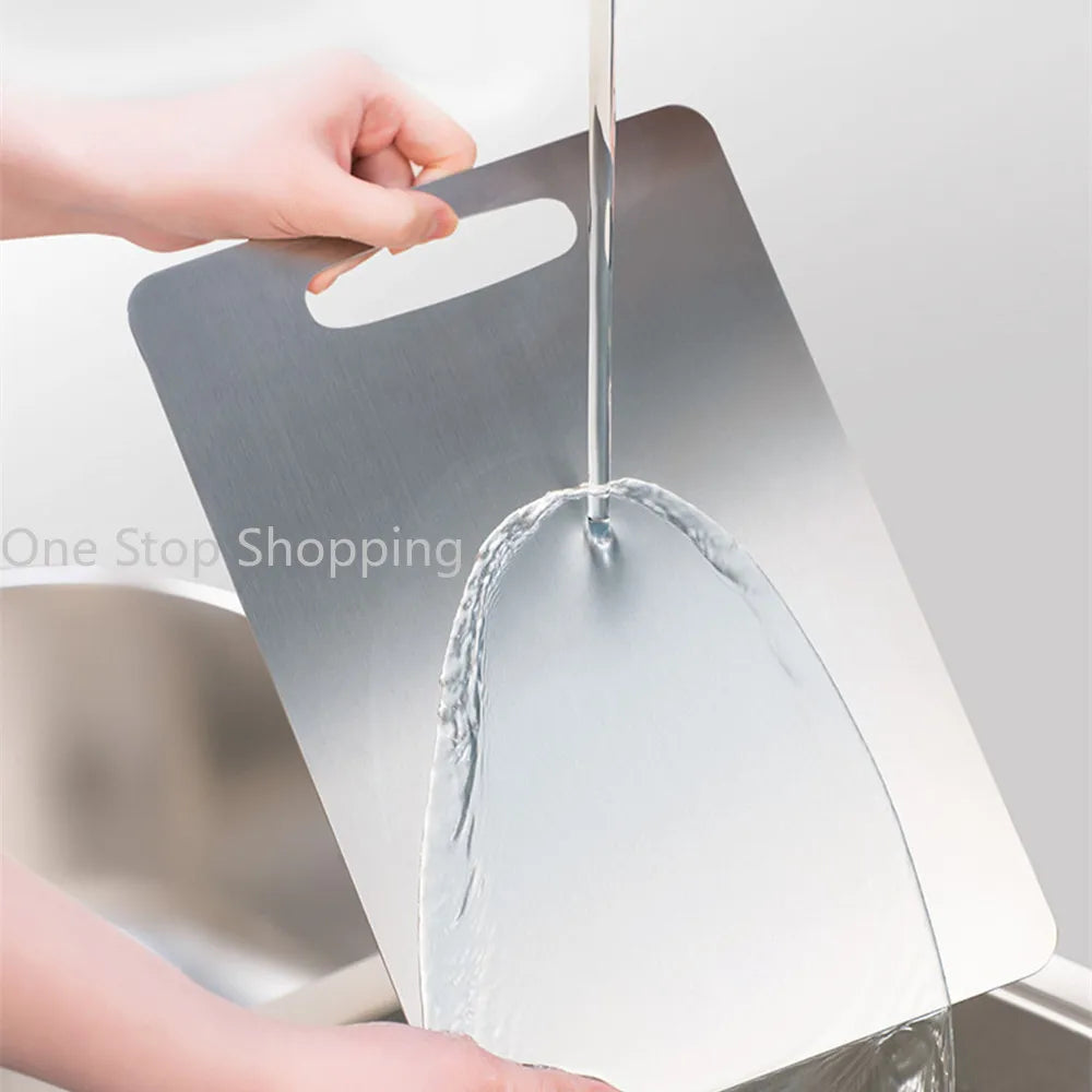 Edelstahl Schneidebrett Set mit mehreren Größen und leicht zu reinigen