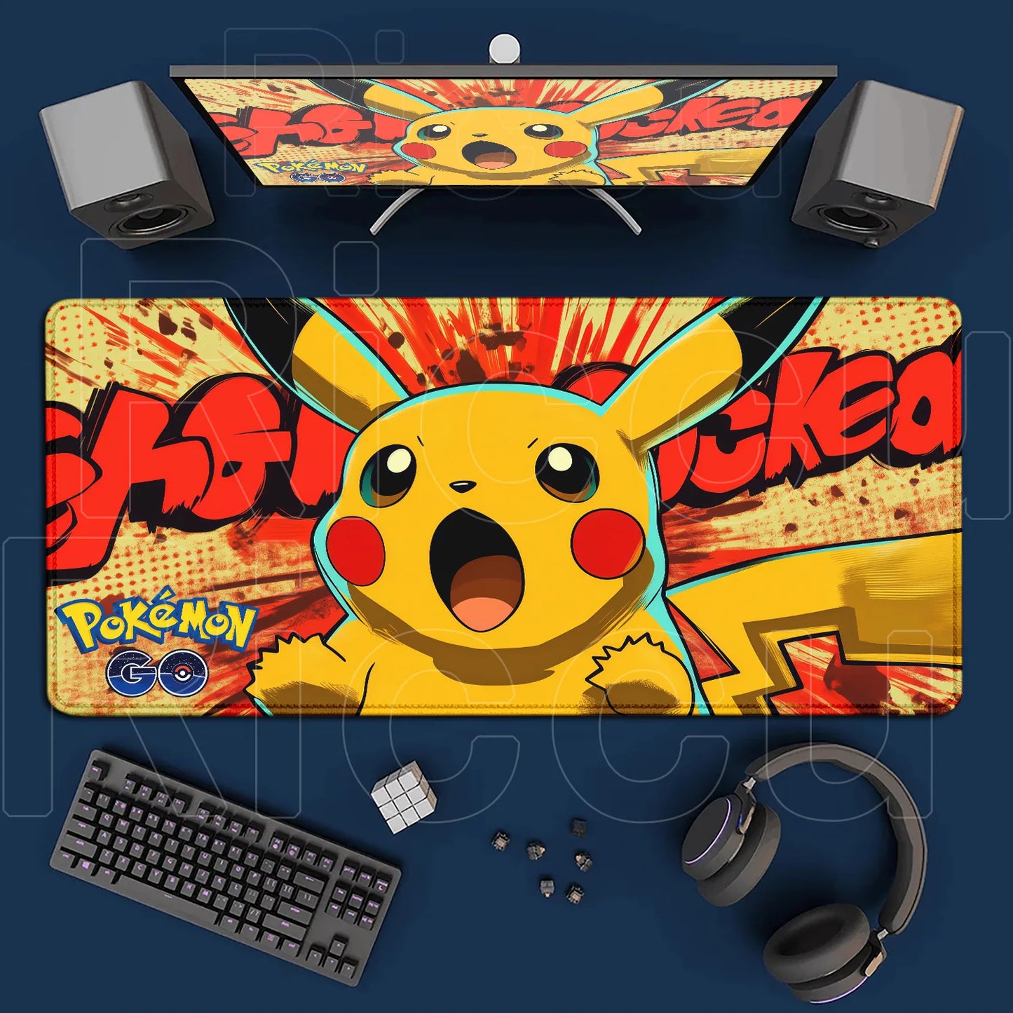 Extra Großes Gaming Mauspad 120x60cm Rutschfest Schreibtischunterlage XXL