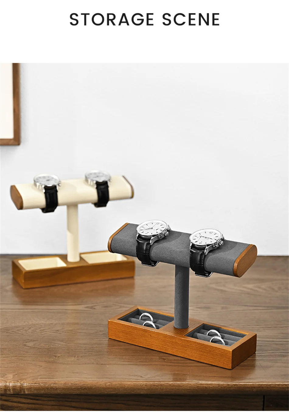 Eleganter Schmuckorganizer aus Holz mit vielseitigem Stauraum