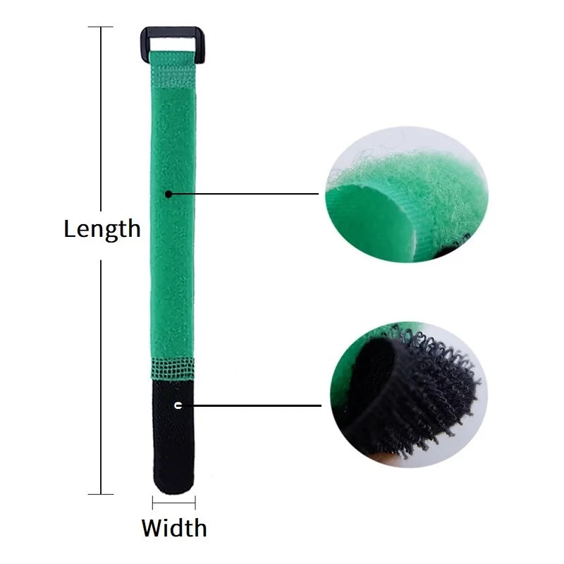 10 Stück Kabelbinder Wiederverwendbar – Nylonband 15-700mm für Kabel