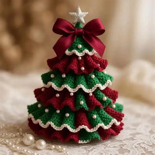 DIY Mini-Weihnachtsbaum Häkelset für einfaches handgefertigtes Dekor