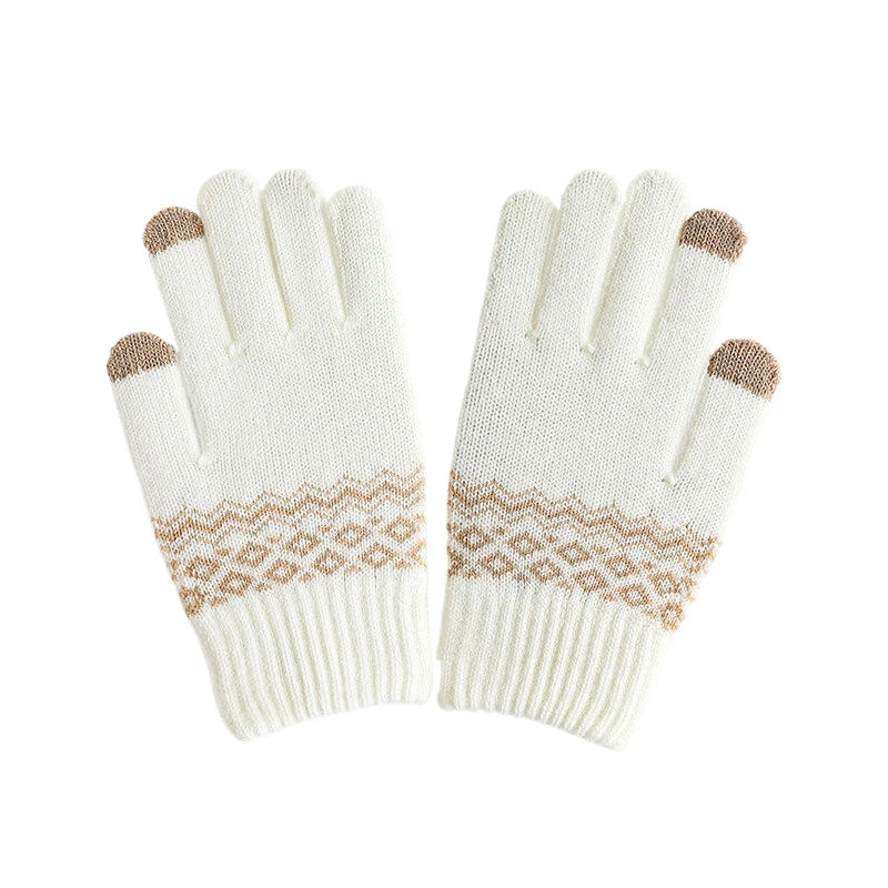 Warme Gestrickte Touchscreen Handschuhe für Winter Radfahren und Alltag