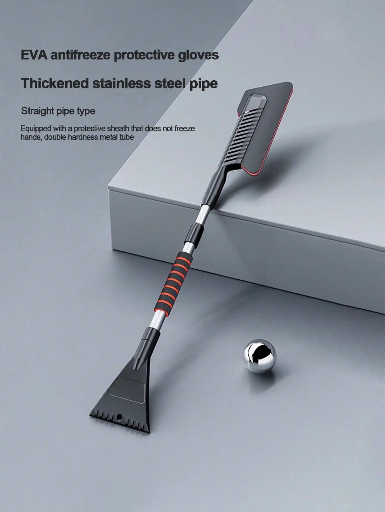 Abnehmbare Auto-Schneeschaufel mit Teleskop-Eiskratzer Winter Schneereinigung