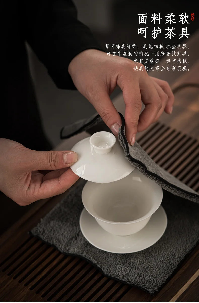 Verdicktes Geschirrtuch aus Baumwolle und Leinen für Küche und Teetisch-Yabubestshop