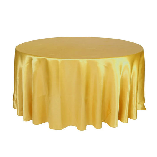 Elegante runde Satin Tischdecke für besondere Anlässe