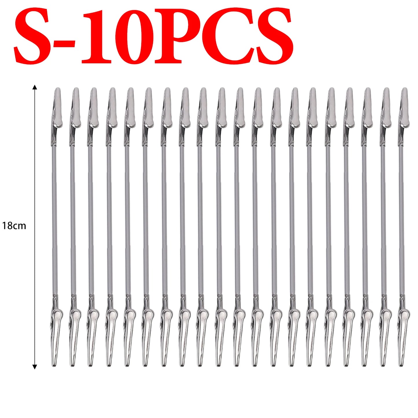 50 Stück Doppelköpfige Flexible Metall Clips Edelstahl Krokodil Clips