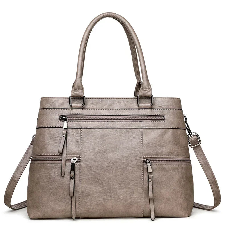 Elegante Damen Handtasche Kunstleder – Schulter, Crossbody & Tote Tasche
