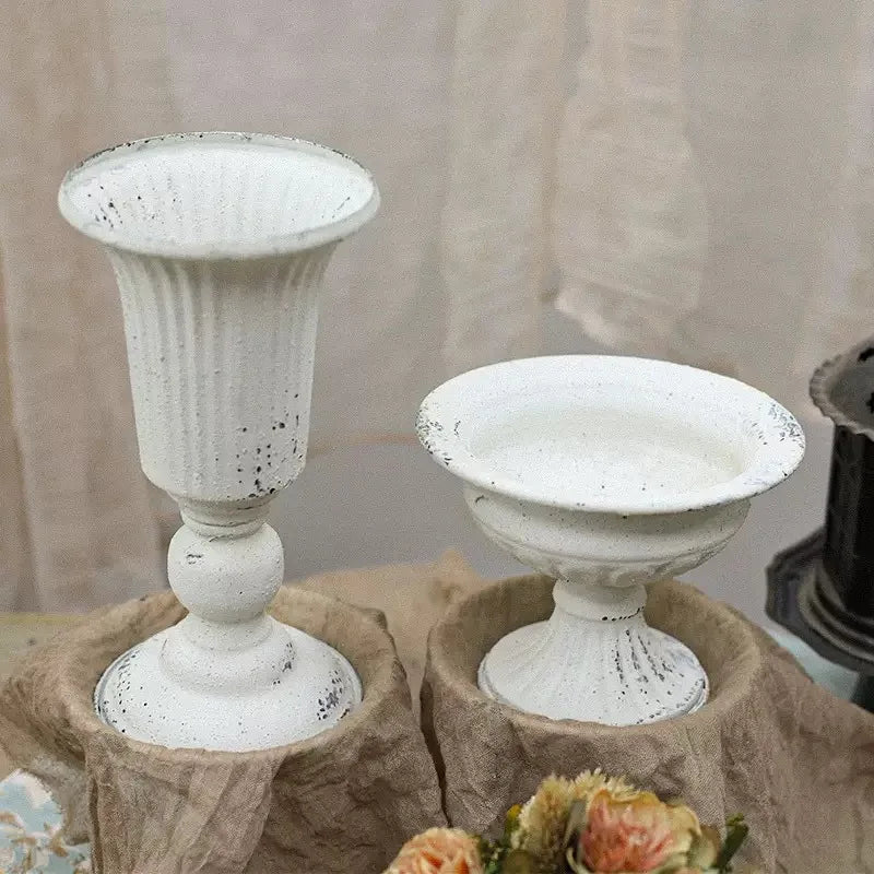 Retro Eisen Vase für Blumen, Heimdekoration und Hochzeit