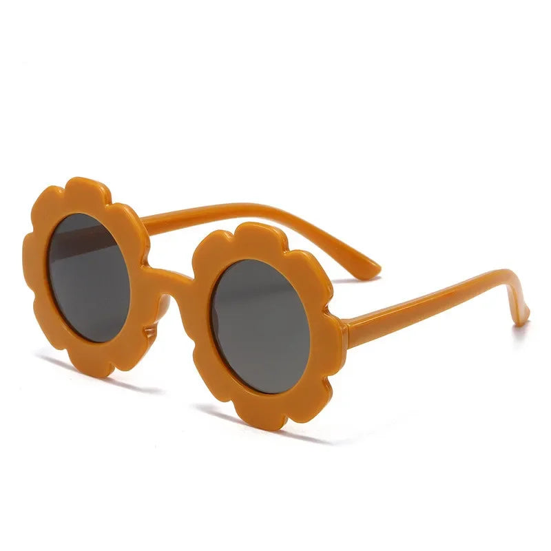 "Sonniger Schutz: Runde Sonnenblume Kinder Sonnenbrille mit UV400 für Kleinkinder"