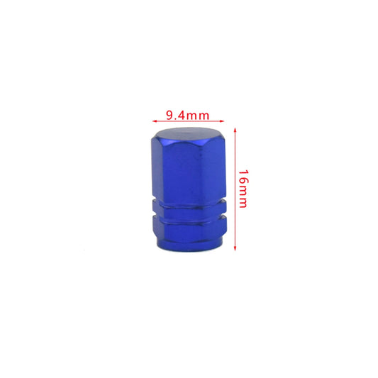 Aluminium Ventilkappen 4er Set 16 mm x 10 mm Schutz für Reifen