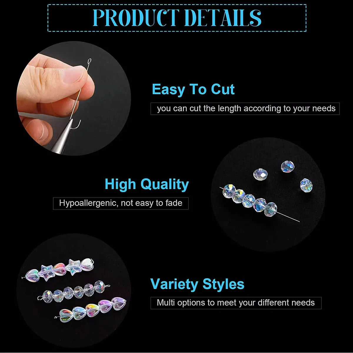 150 Stück flexible Metallverbindungsnadeln in 9 Formen und 5 Größen für Schmuckherstellung-Yabubest - Home & More