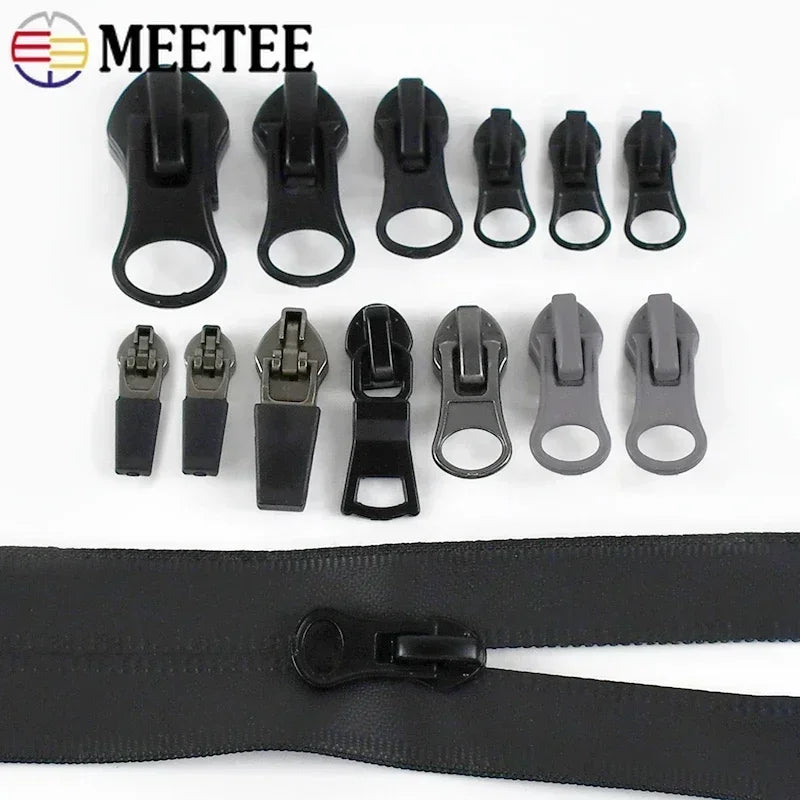 Nylon Reißverschluss Schieber Abzieher – Reparatur DIY Taschen Kleidung Set