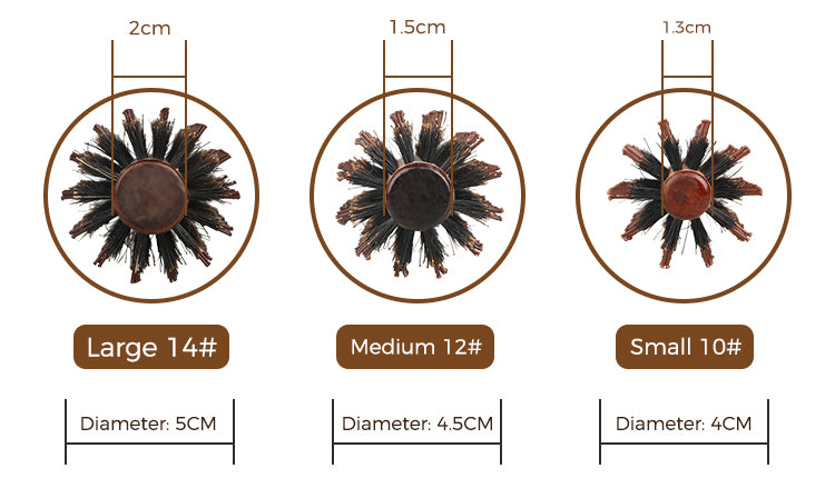 Natürlicher Wildschwein Borsten Haar Kamm mit Holzgriff