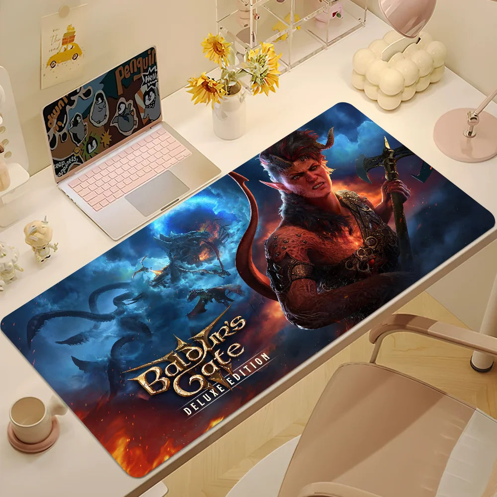 Ergonomisches Gaming Mauspad mit Handgelenkstütze, rutschfest, groß