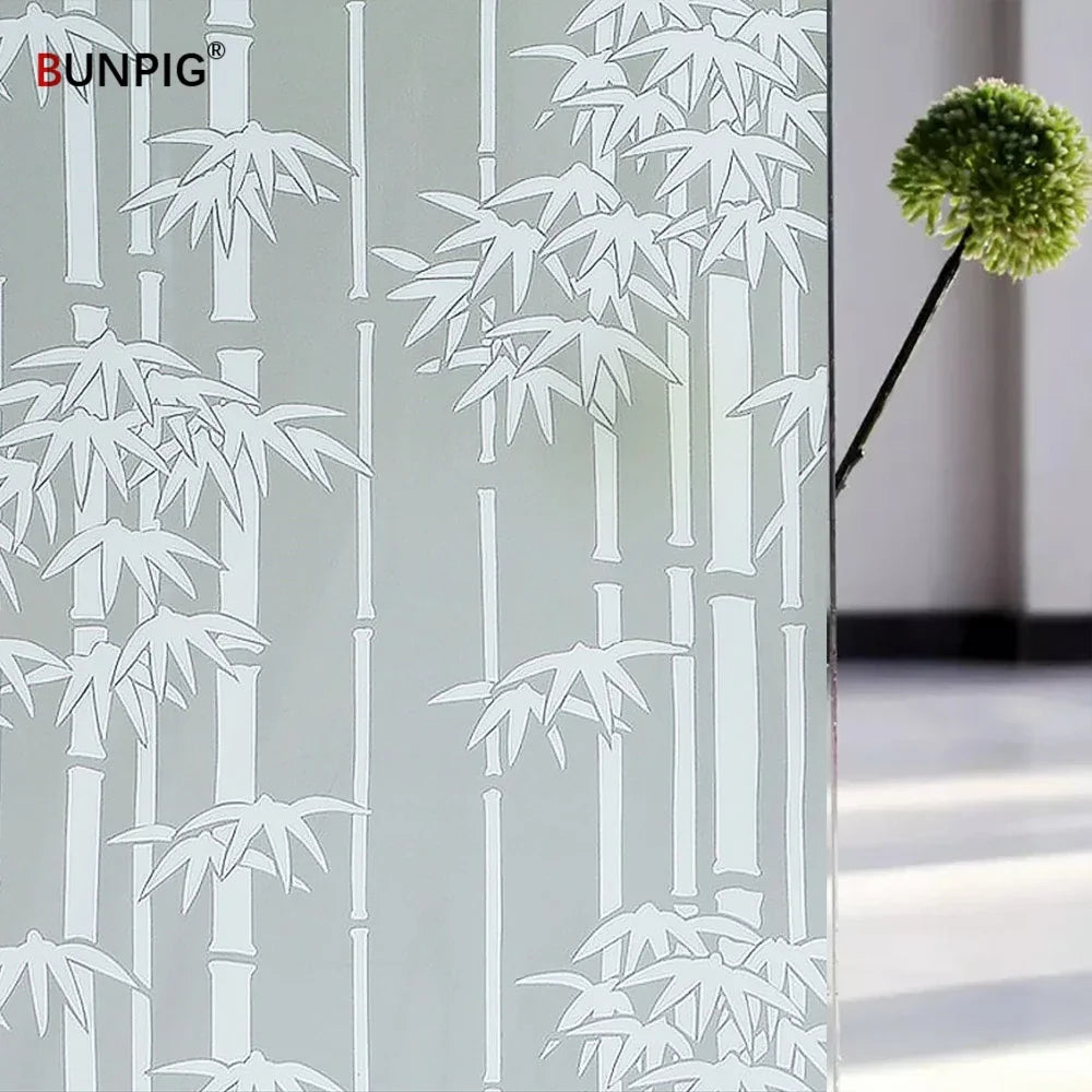 BUNPIG Fensterfolie Sichtschutz & UV-Schutz | Selbstklebend & Mattiert